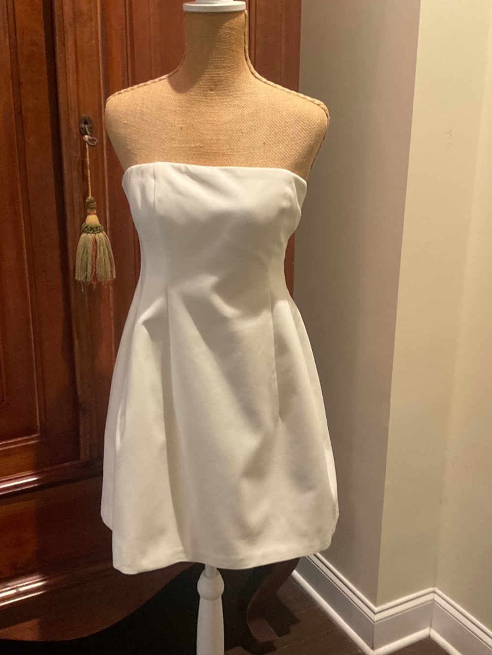 Simhkai Women’s Arta Bustier White Mini Dress Size 8